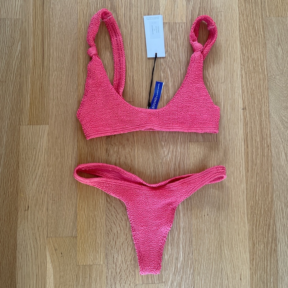 Bond eye bikini crinkle watermelon. New with tags!